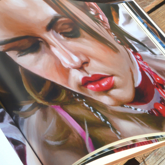 Artistic Home Accent with Red and Pink Hues